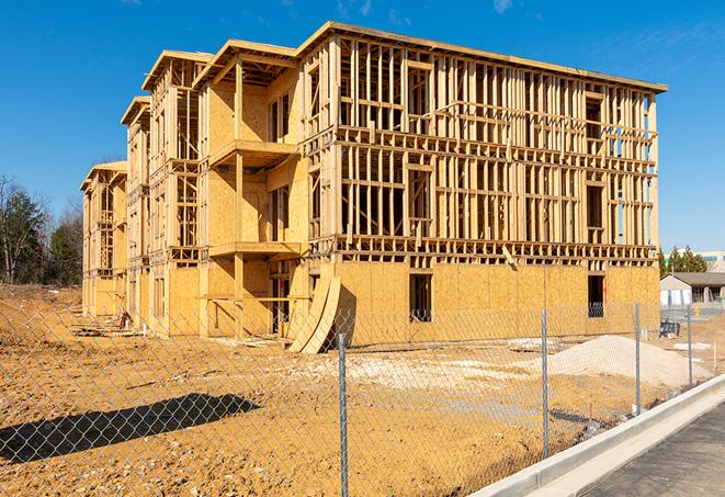 portable temporary chain link fence installations designed to secure construction zones in Lakewood